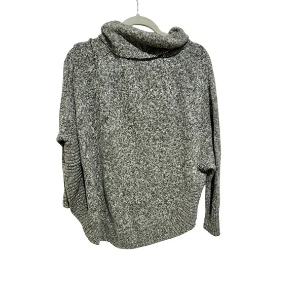Leo & Nicole Womens Gray Cowl Neck Long Sleeve Knit Pullover Sweater - Picture 1 of 11